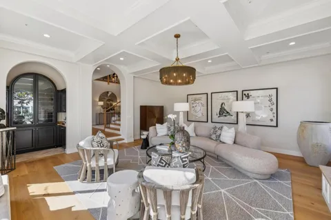 a view of a balcony with an outdoor space