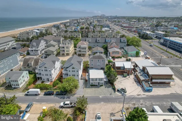 an aerial view of a city