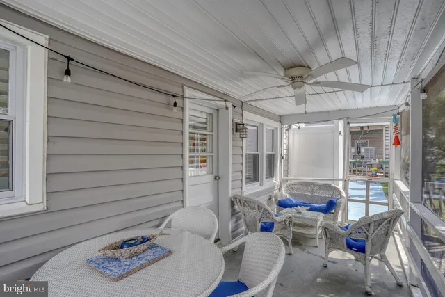 a view of path along with seating area