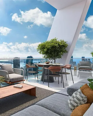 a outdoor space with furniture and lots of potted plants