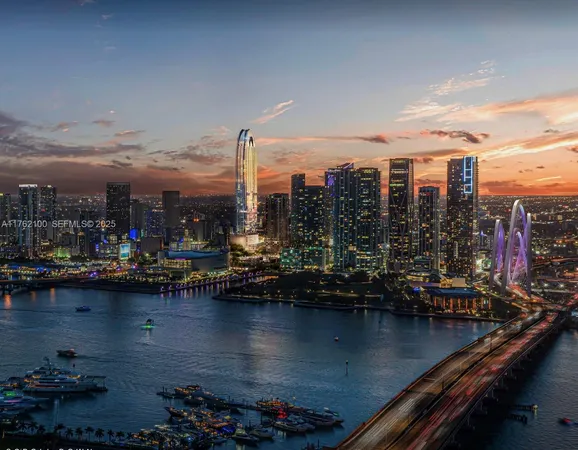 a view of ocean view and city view