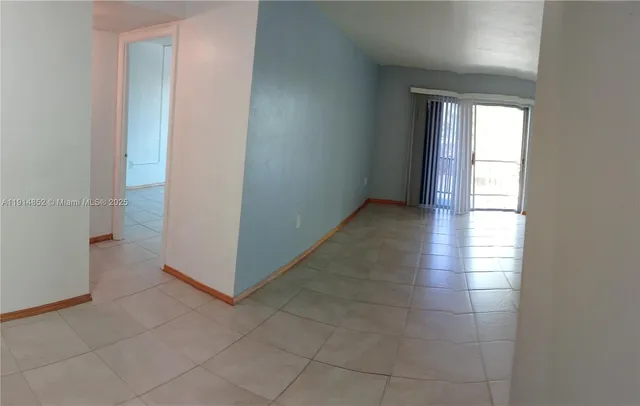 a view of hallway with window