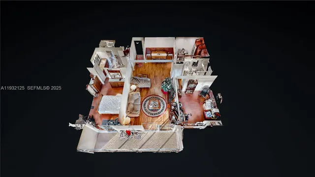 an aerial view of a house with a lake view