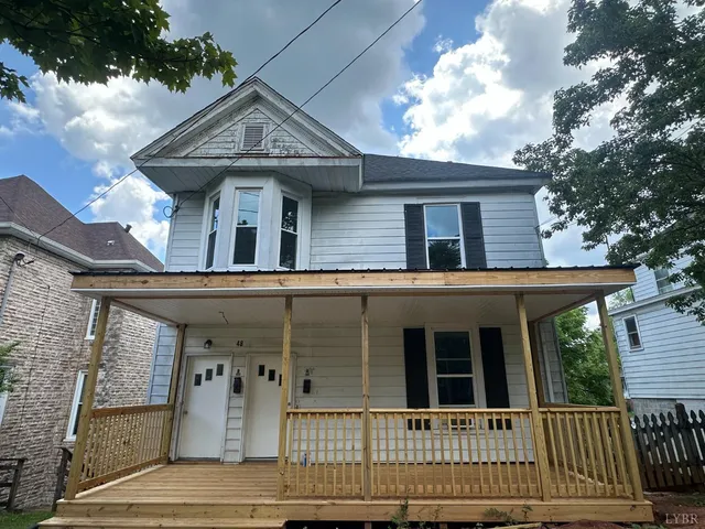 a front view of a house