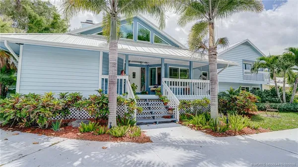 a front view of a house with entryway