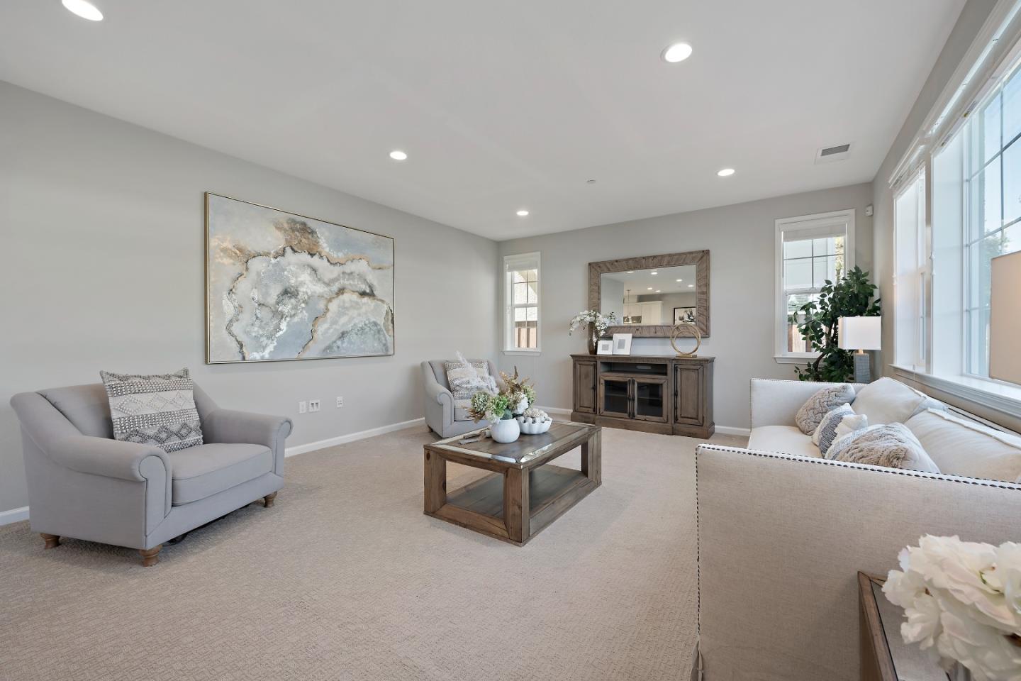 5010 Brook Valley Loop San Jose, CA 95136 - Photo 3 of 24 a living room with furniture and a fireplace