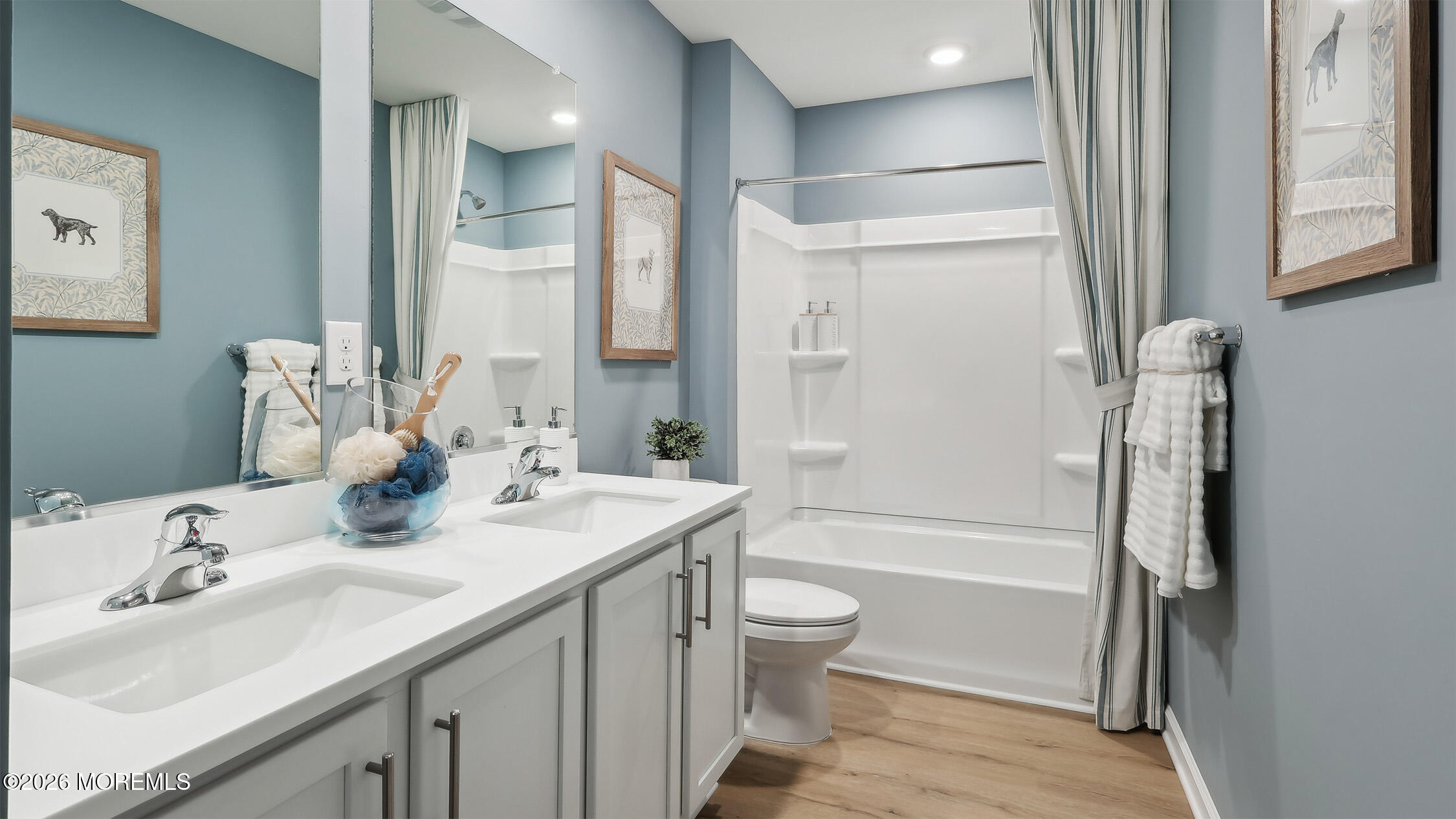 445 Ridge Avenue Hamilton, NJ 08610 - Photo 23 of 33 a bathroom with a granite countertop sink toilet and shower