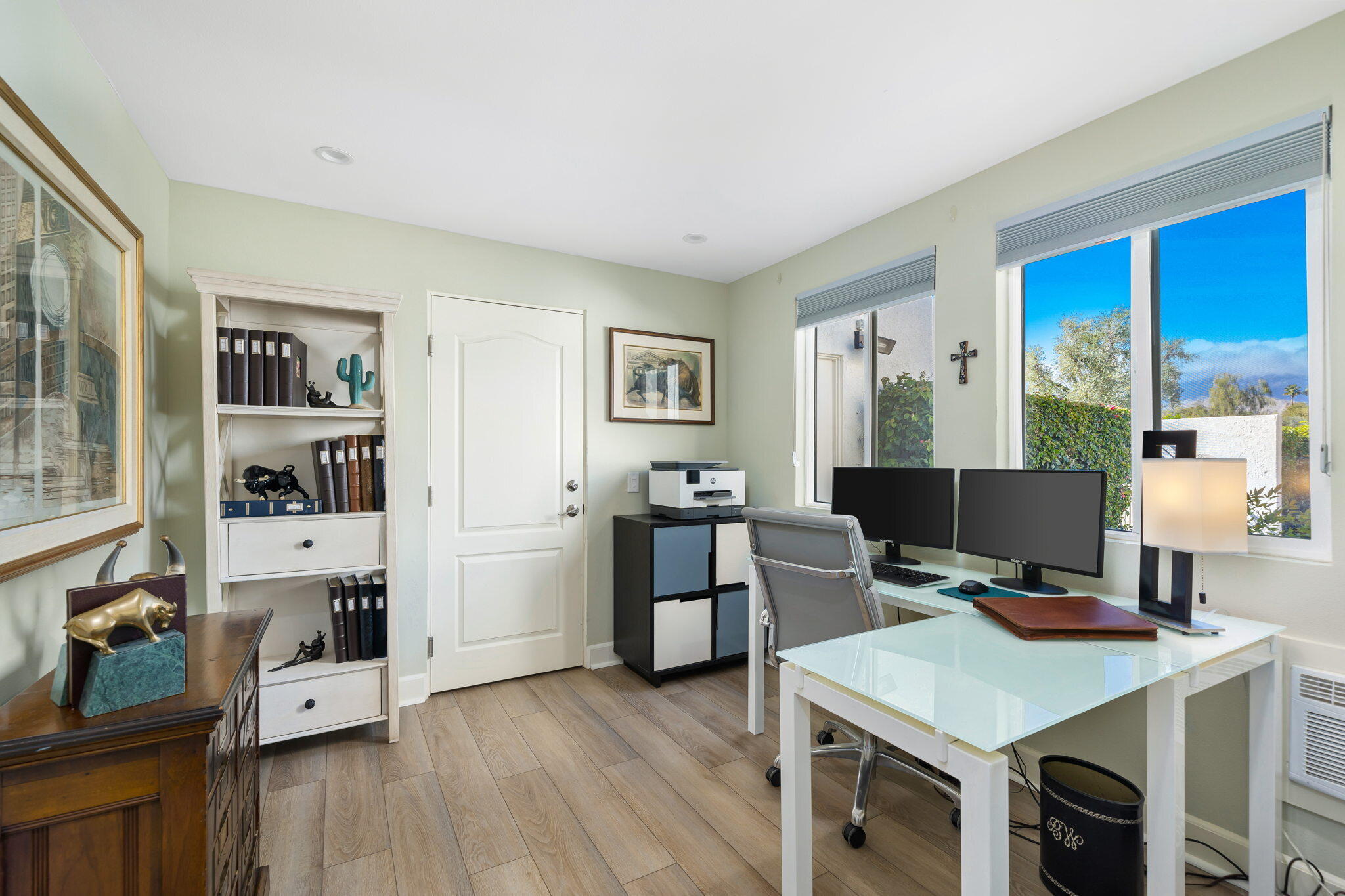 818 Inverness Drive Rancho Mirage, CA 92270 - Photo 36 of 43 a view of a workspace with furniture and wooden floor