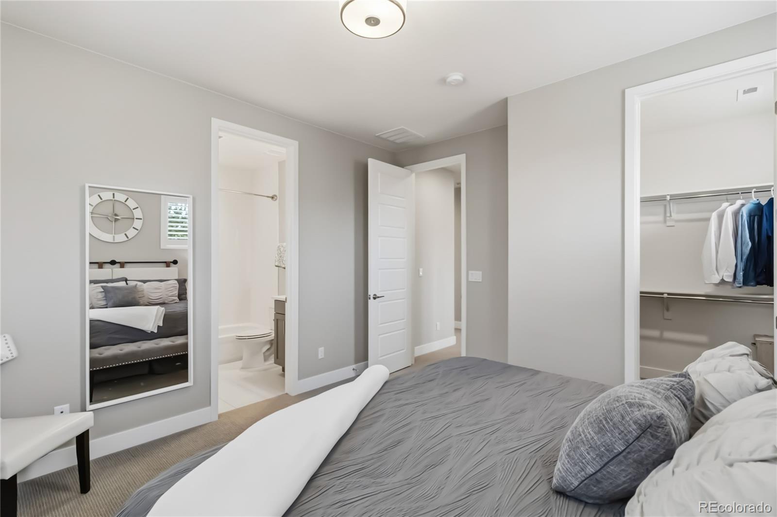 489 Meadowleaf Lane Highlands Ranch, CO 80126 - Photo 33 of 50 a bedroom with a bed and a window