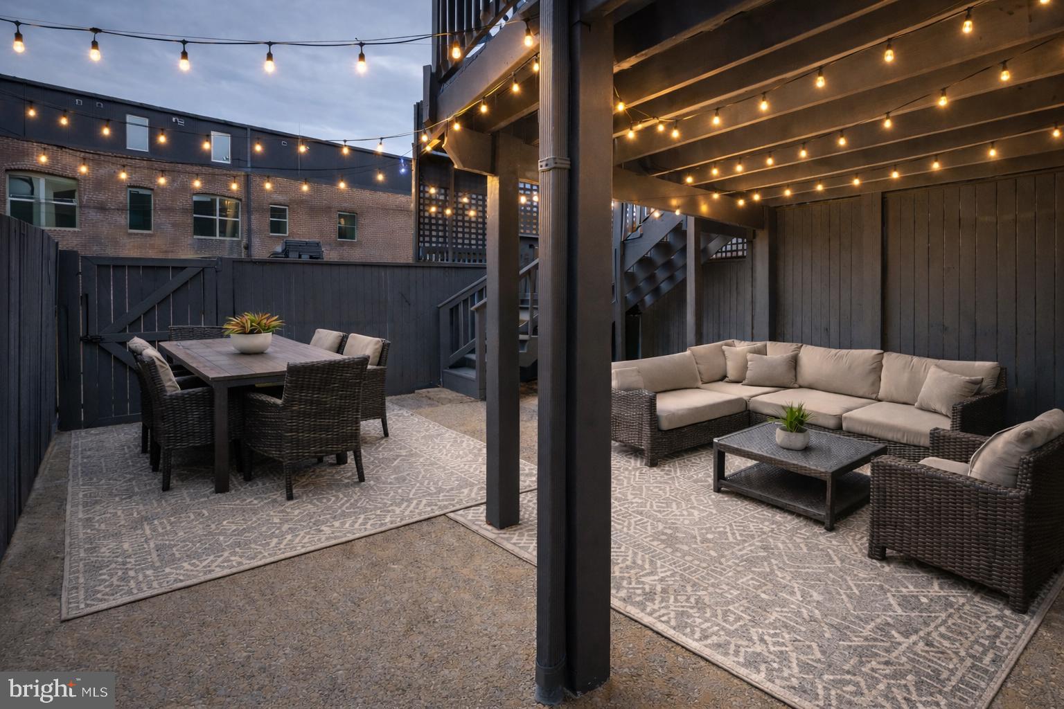 1111 Fairmont Street Northwest Washington, DC 20009 - Photo 16 of 55 Virtually Staged Lower Patio