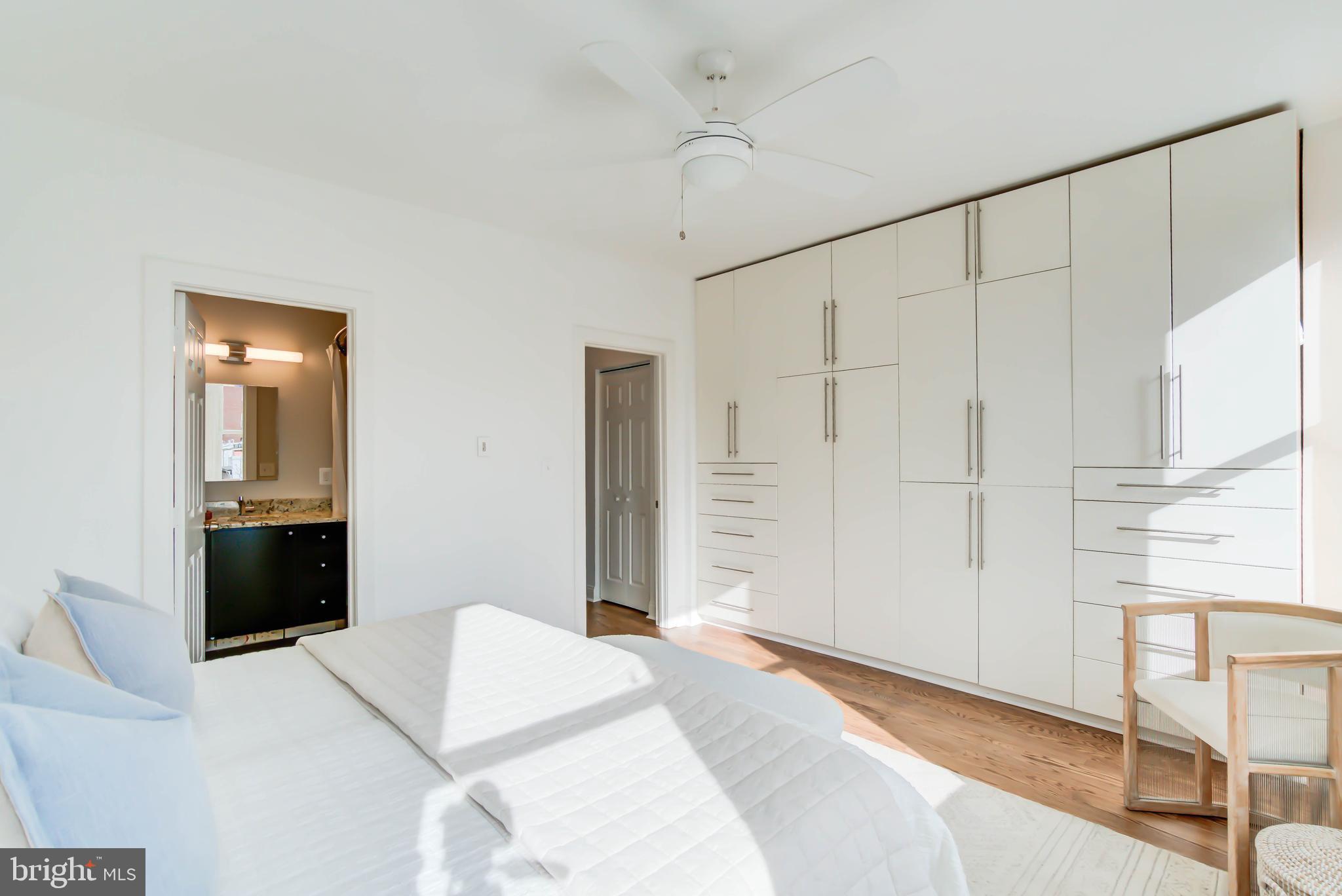 1111 Fairmont Street Northwest Washington, DC 20009 - Photo 26 of 55 Primary Suite w Wall of Custom Built-ins