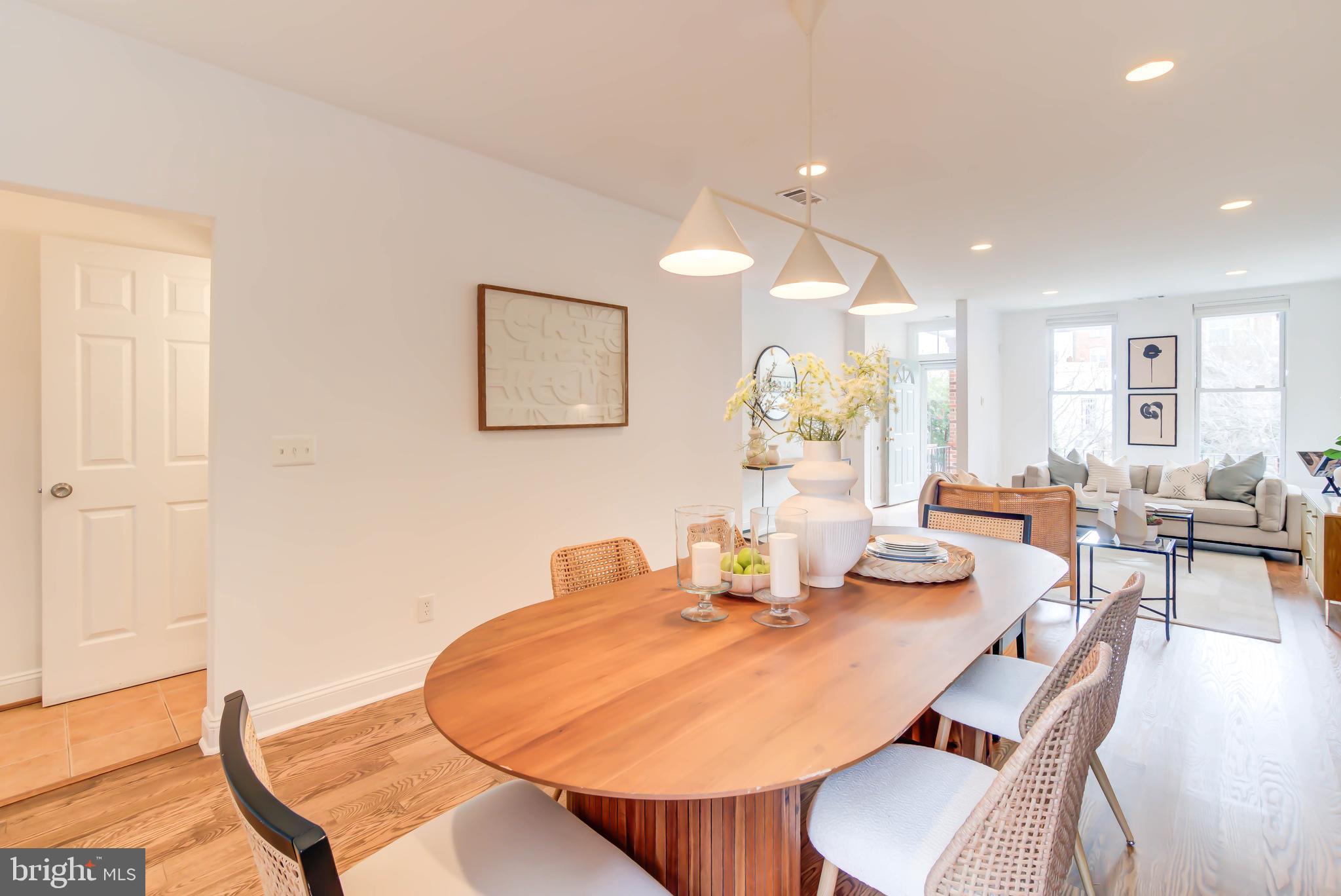 1111 Fairmont Street Northwest Washington, DC 20009 - Photo 4 of 55 Exquisite, Open and Bright Living & Dining Rooms