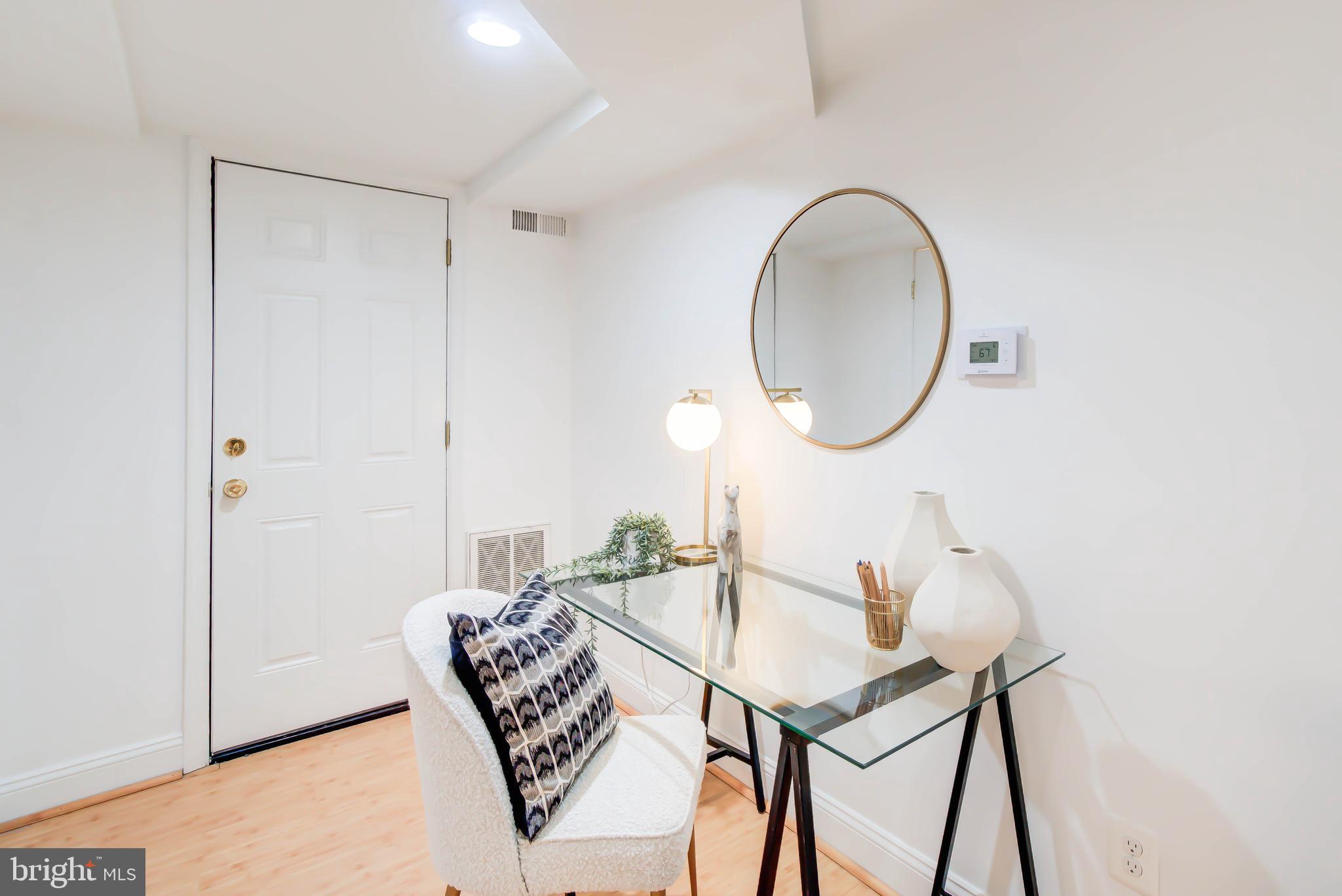 1111 Fairmont Street Northwest Washington, DC 20009 - Photo 48 of 55 Additional Desk Nook & Door to Storage/Laundry