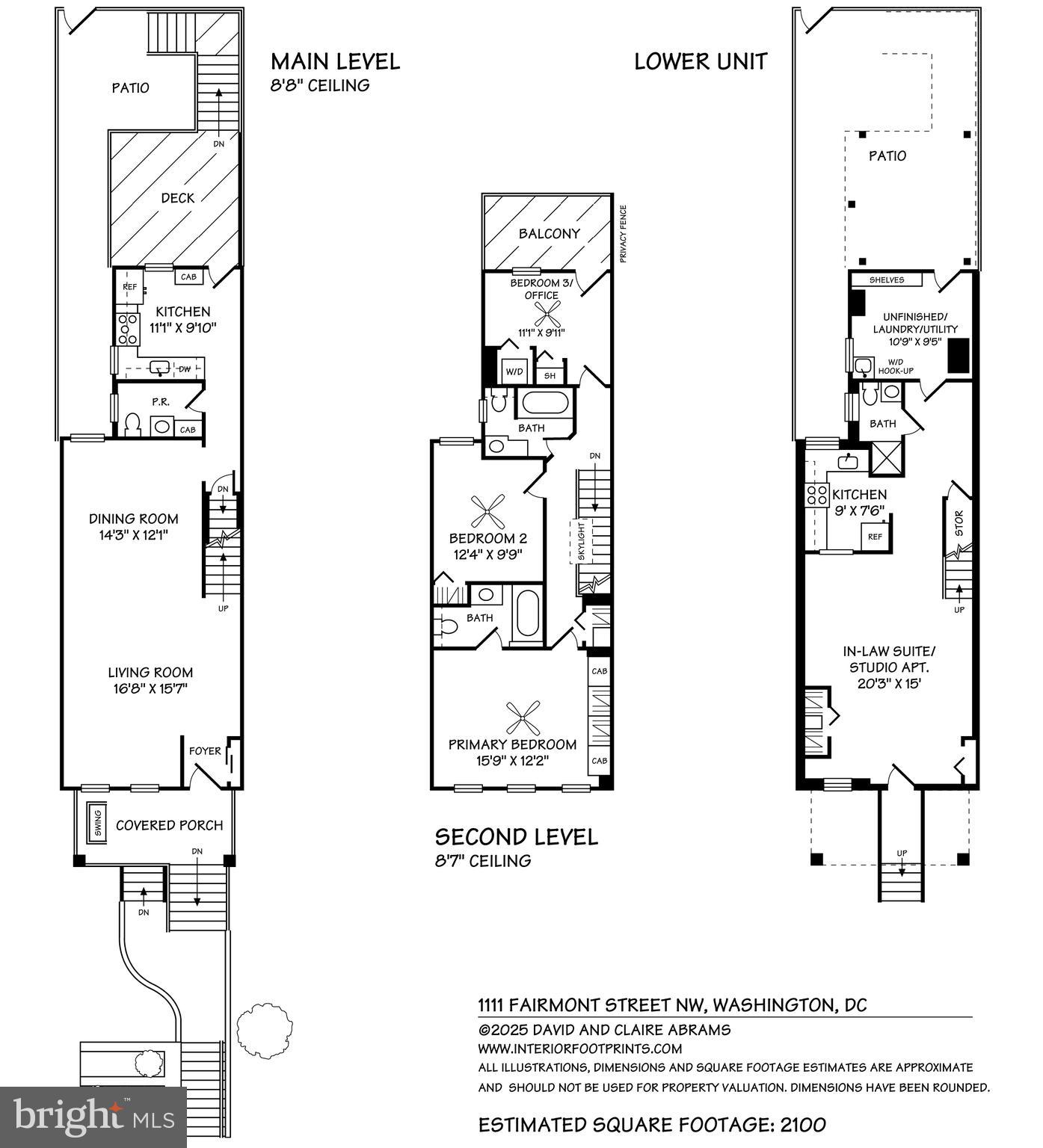 1111 Fairmont Street Northwest Washington, DC 20009 - Photo 55 of 55 Floor Plan