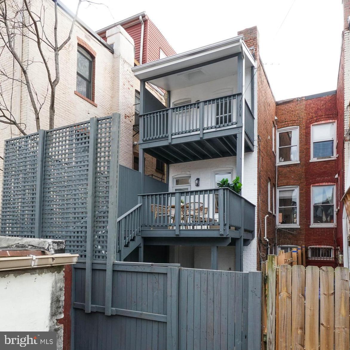1111 Fairmont Street Northwest Washington, DC 20009 - Photo 49 of 55 Two Tier Deck w Privacy Screen