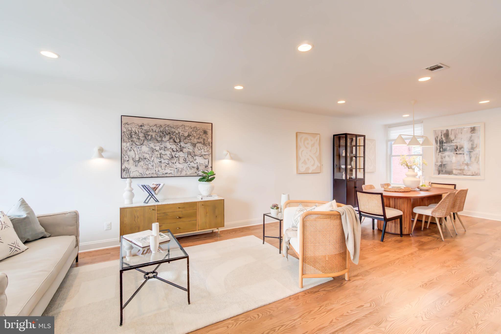 1111 Fairmont Street Northwest Washington, DC 20009 - Photo 8 of 55 Brand New Sand in Place Oak Floors on Main Level