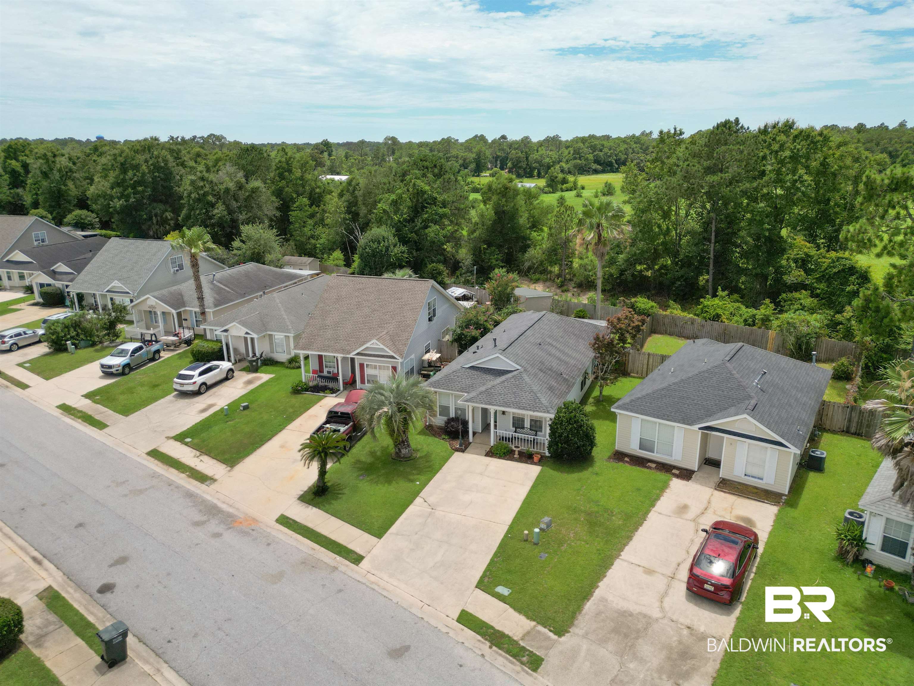 7790 Audubon Drive Foley, AL 36535 - Photo 4 of 39 Residential street featuring single-story homes with individual driveways