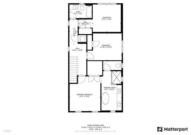 a view of a small space