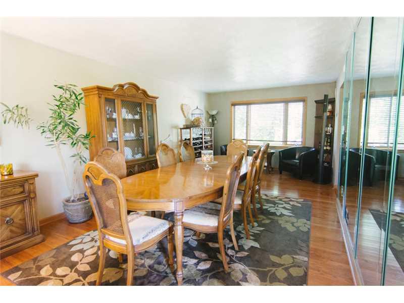 5211 Meadowcrest Road Baldwin, PA 15236 - Photo 5 of 25 Dining Room. Notice the layout and gleaming hardwood floors