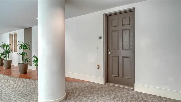 a view of a hallway with interior of the house
