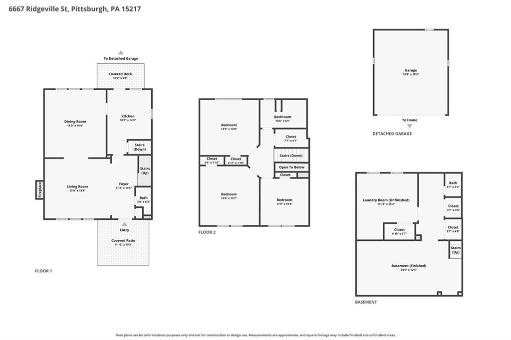 6667 Ridgeville Street Pittsburgh, PA 15217 - Photo 36 of 36 ALL floor plans of 6667 Ridgeville