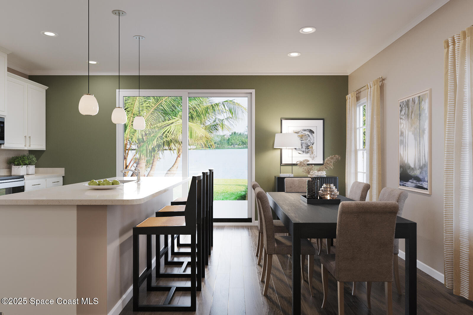1808 Kendall Pointe Place Melbourne, FL 32935 - Photo 4 of 11 a view of a dining room with furniture window and outside view