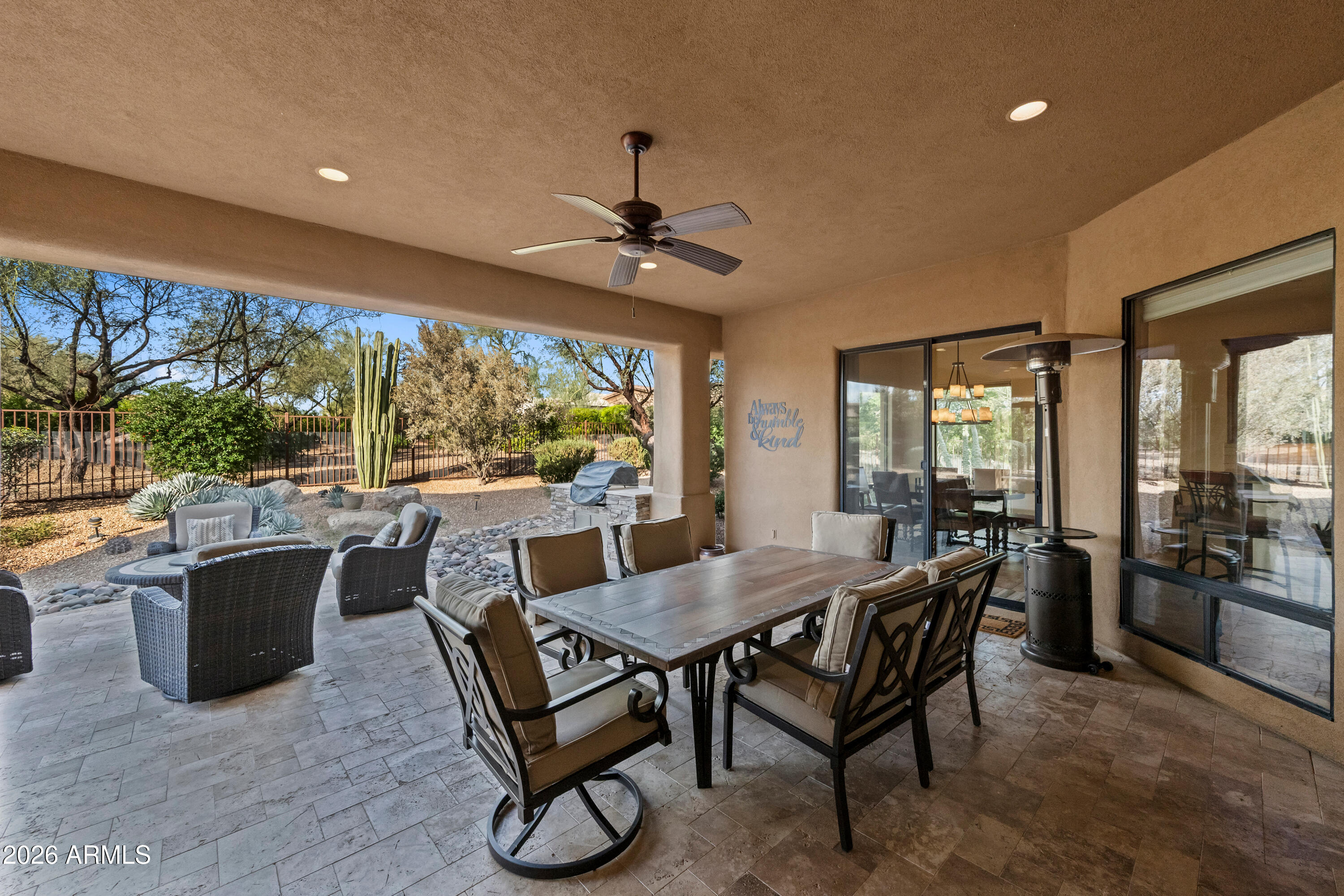 27940 North Walnut Creek Road Rio Verde, AZ 85263 - Photo 32 of 38 a view of a dining room with furniture window and outside view