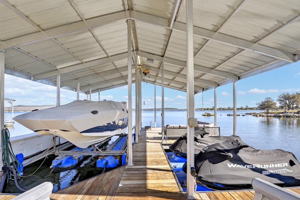 2127 Trail Ridge Road Graford, TX 76449 - Photo 27 of 34 Aluminim Dock with Boat lift and 3 PWC Ports