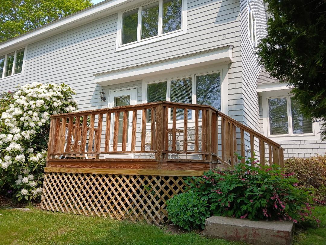 1 West Harbor Pond Road, Unit 1 West Boothbay Harbor, ME 04575 - Photo 23 of 24 Deck unit 1