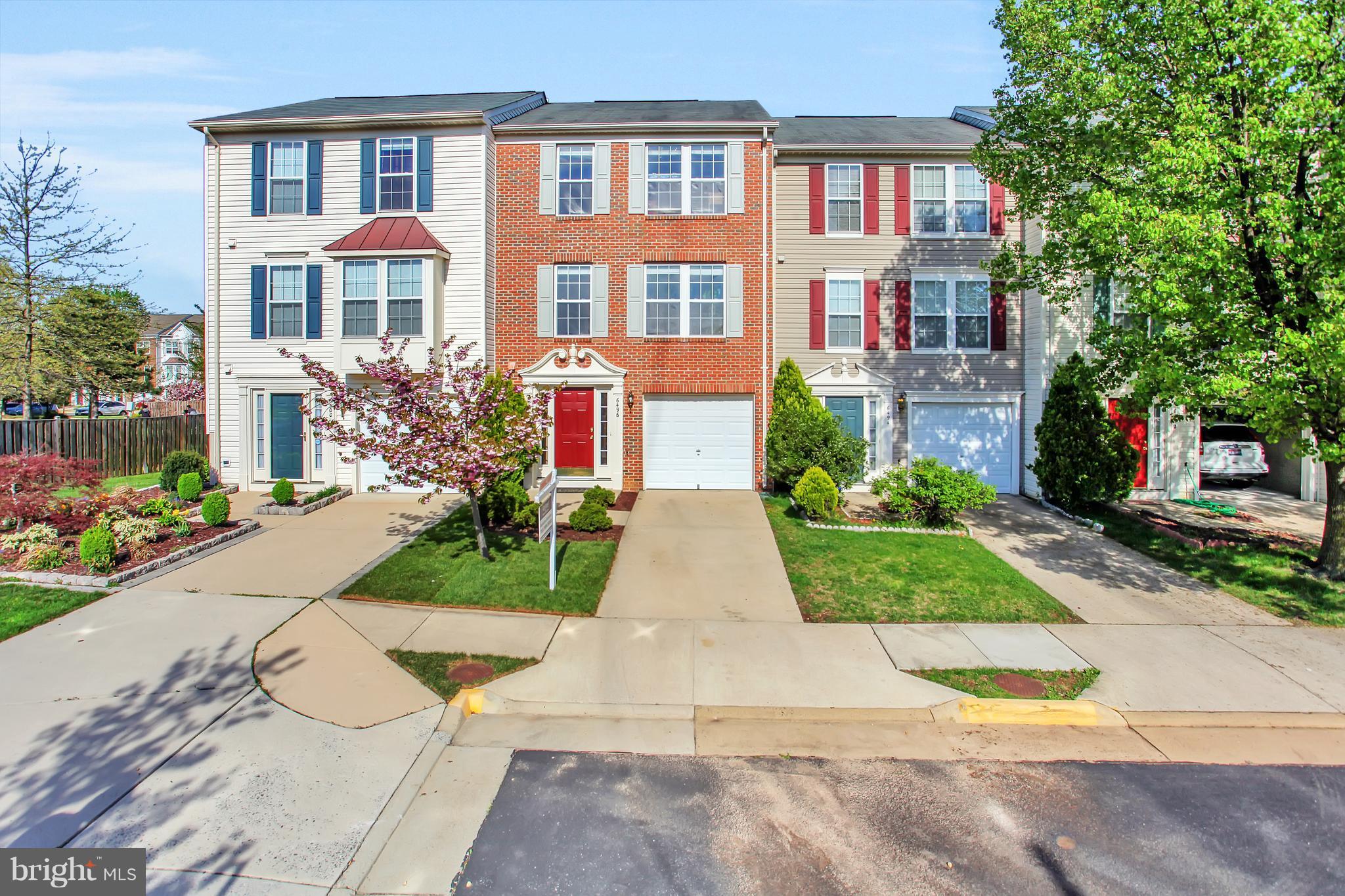 6496 Topsails Lane Springfield, VA 22150 - Photo 1 of 21 Brick Front - One Car Garage Town Home