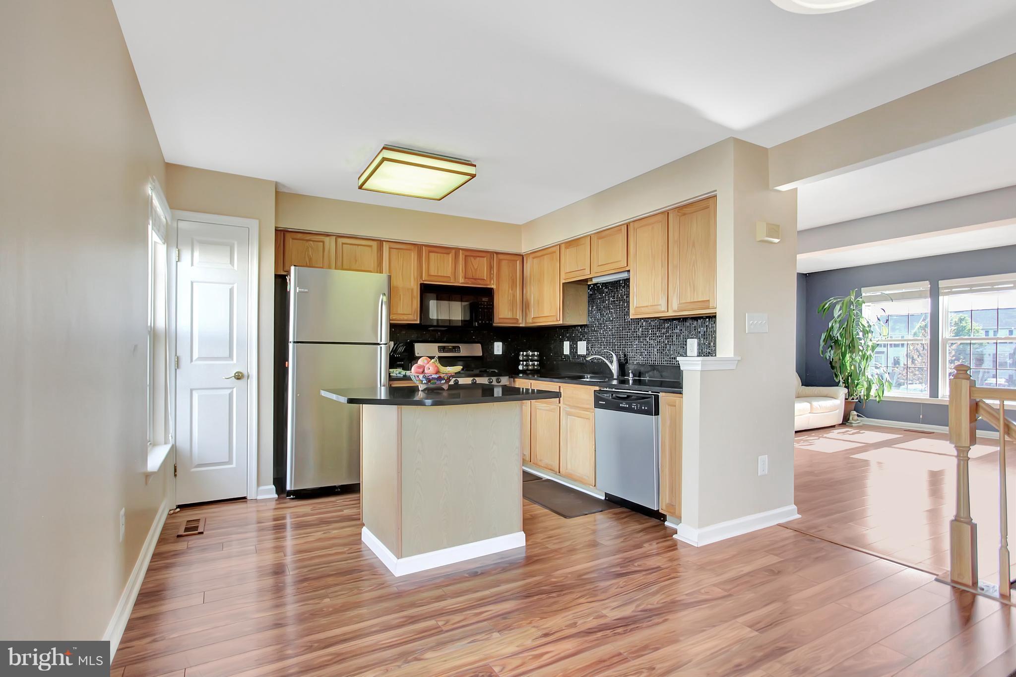 6496 Topsails Lane Springfield, VA 22150 - Photo 11 of 21 Kitchen with Silestone Island And Backsplash