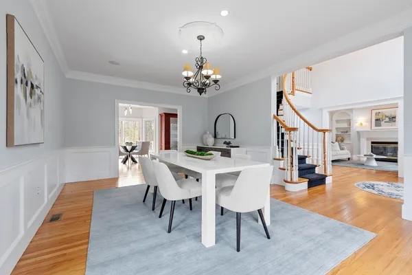 a kitchen with stainless steel appliances granite countertop a stove and a refrigerator