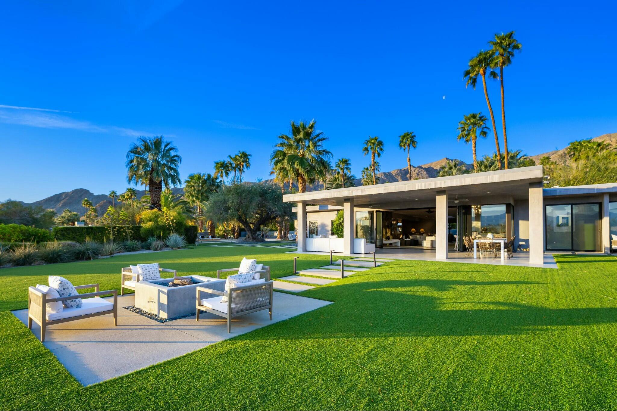 70293 Placerville Road Rancho Mirage, CA 92270 - Photo 54 of 81 a view of a house with a yard porch and sitting area