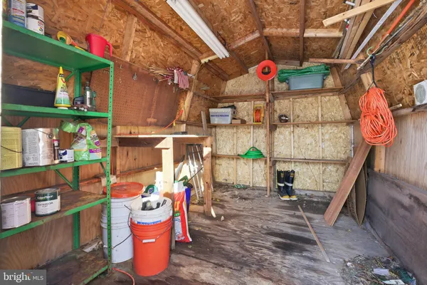 a utility room with outdoor seating