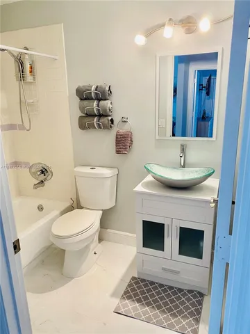 a table and chairs in a room