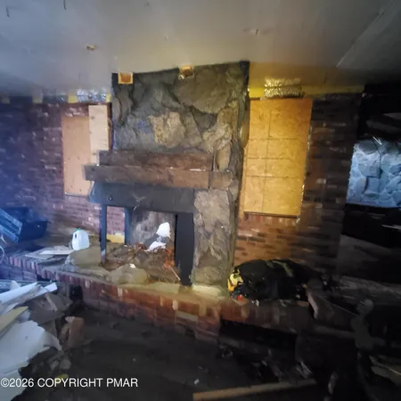 a close view of water heater room