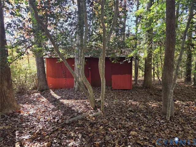 a bathroom with a glass shower