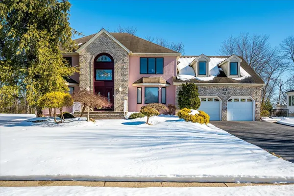 a front view of a house