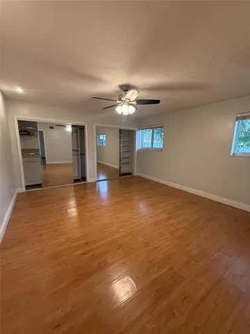 a view of a livingroom with a staircase