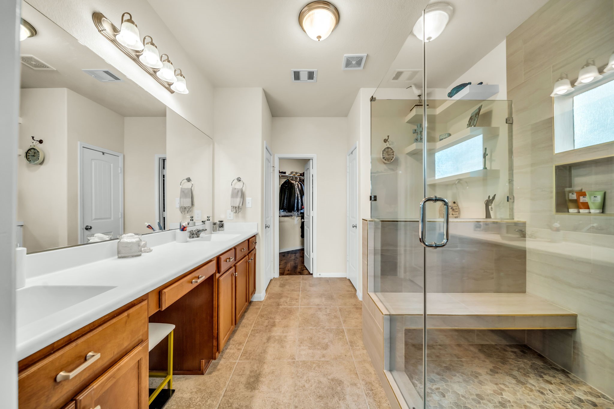 14212 Portrait Court Houston, TX 77045 - Photo 15 of 27 Recently renovated extended custom shower