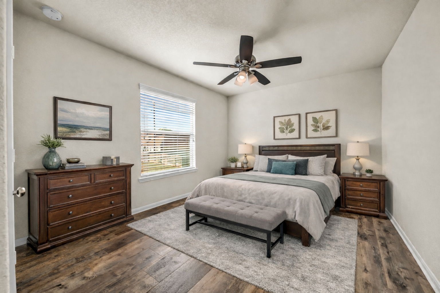 14212 Portrait Court Houston, TX 77045 - Photo 22 of 27 Spacious and inviting, this virtually staged bedroom offers comfort and style with elegant furnishings and natural light.