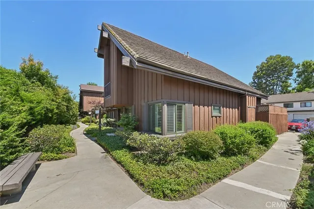 front view of a house with a street