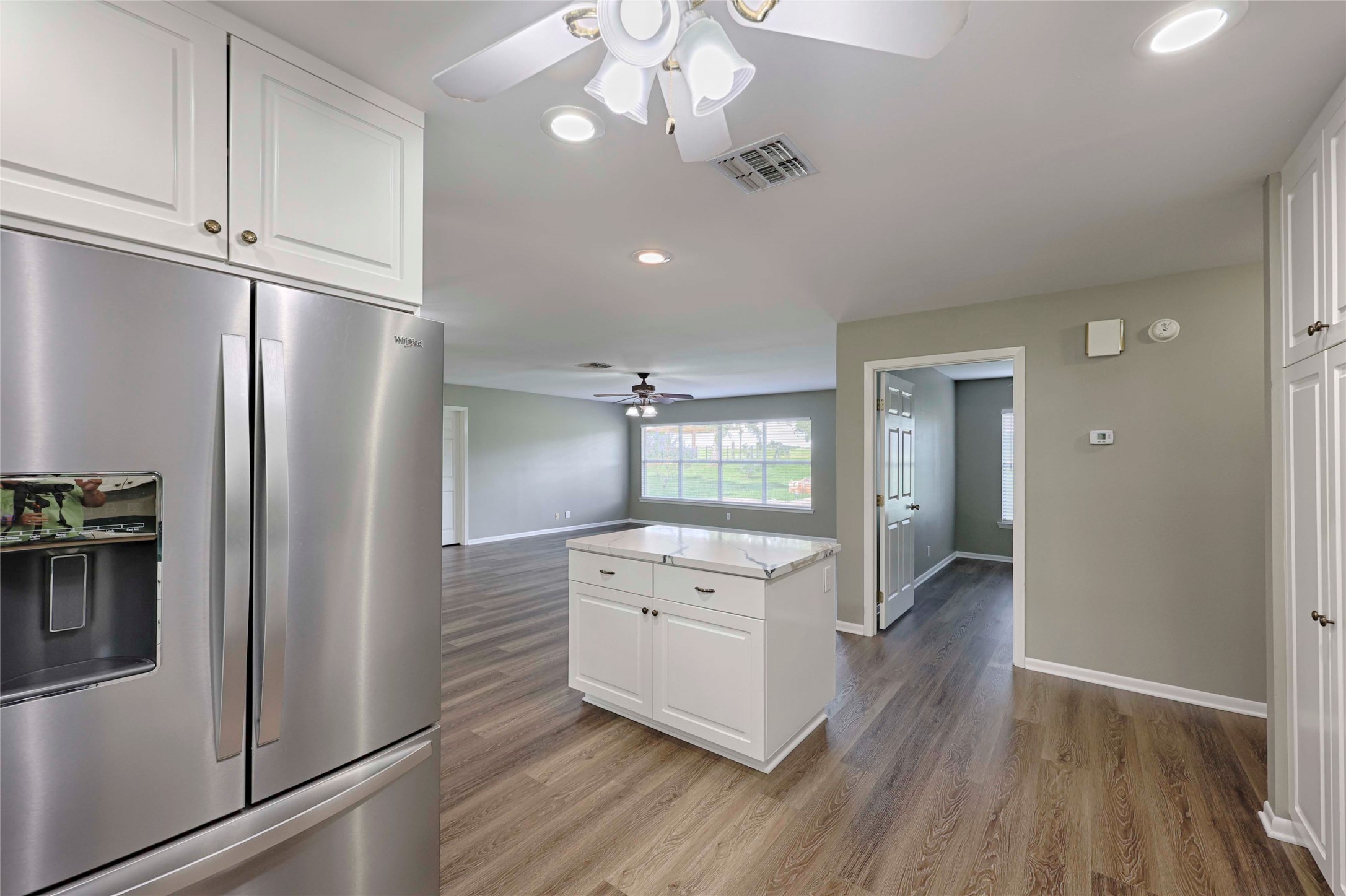 3545 East I- 10 Frontage Road Schulenburg, TX 78956 - Photo 15 of 40 a kitchen with a refrigerator sink and cabinets