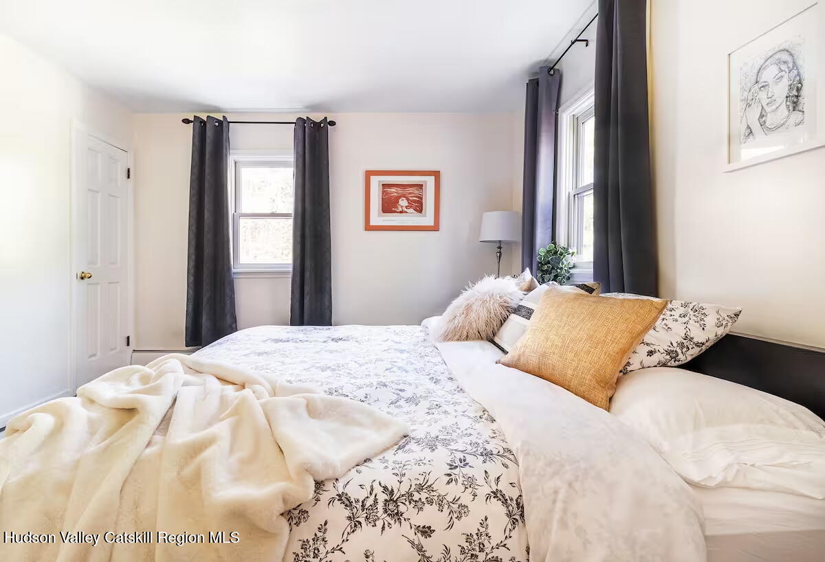 11 Shultis Farm Road Woodstock, NY 12409 - Photo 14 of 23 a bedroom with a bed and a window