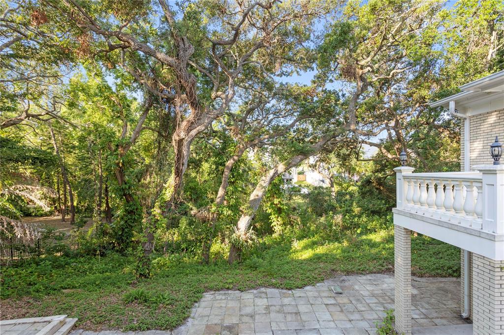 1577 Alexander Road Belleair, FL 33756 - Photo 14 of 65 a view of a wooden fence and trees