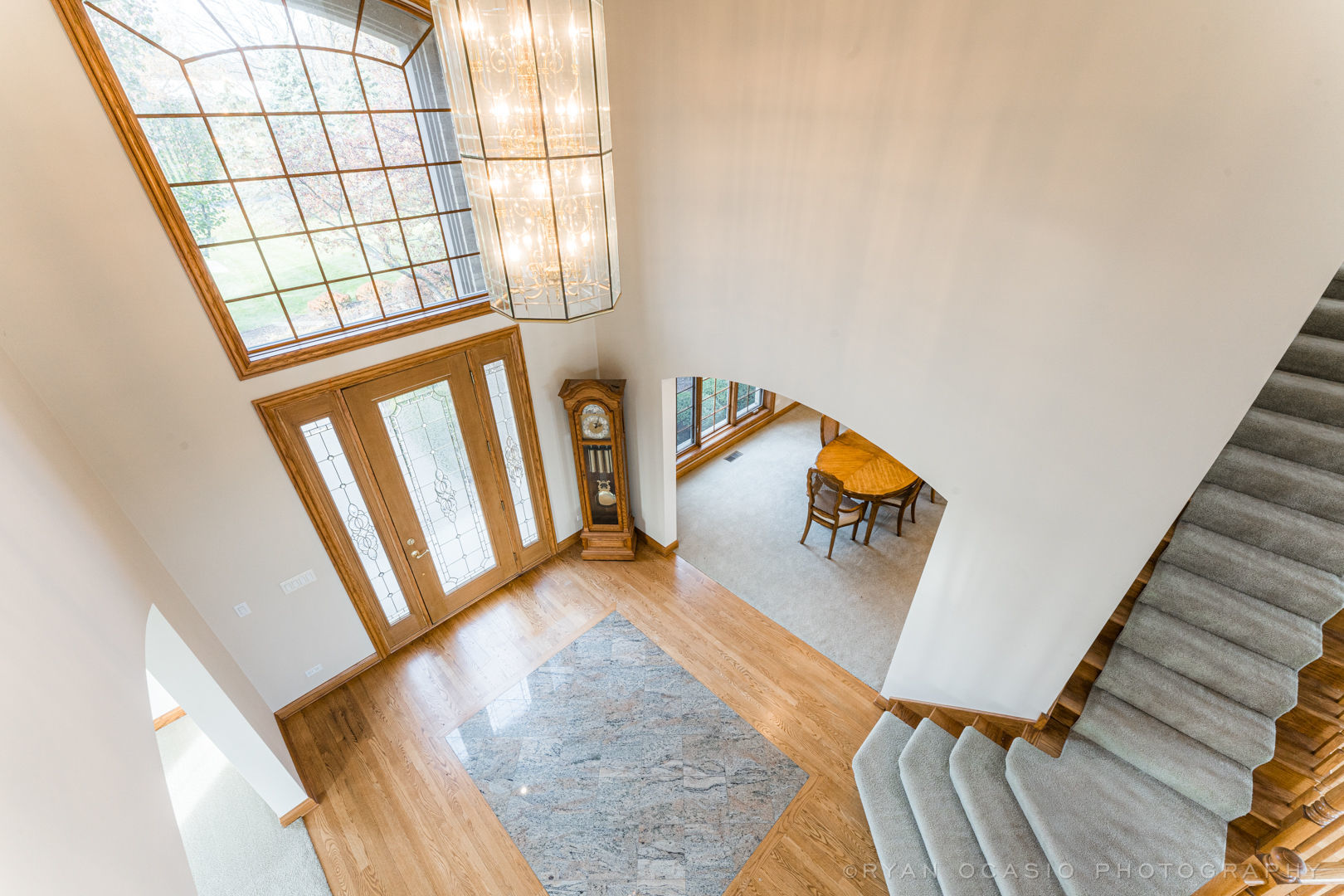 23374 West Milton Road Wauconda, IL 60084 - Photo 27 of 49 a view of staircase with furniture and a window