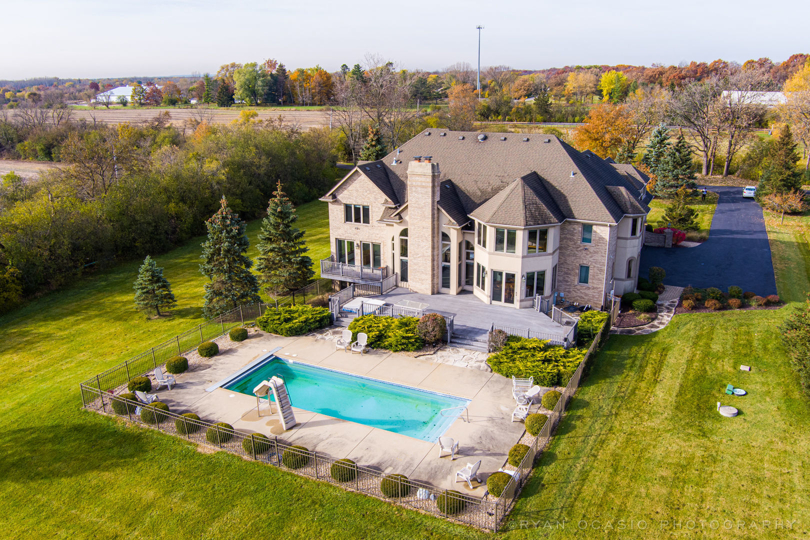 23374 West Milton Road Wauconda, IL 60084 - Photo 6 of 49 an aerial view of residential houses with outdoor space and lakeside