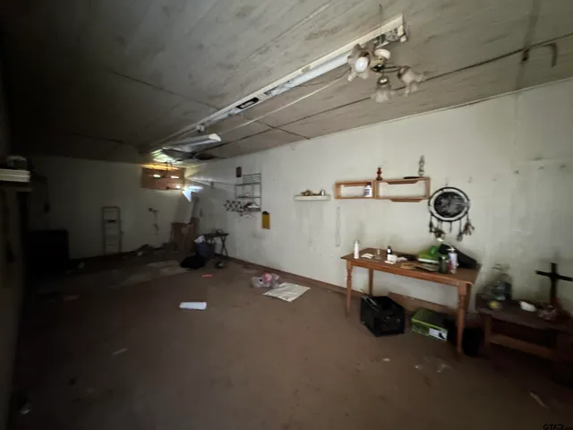 a backyard of a house