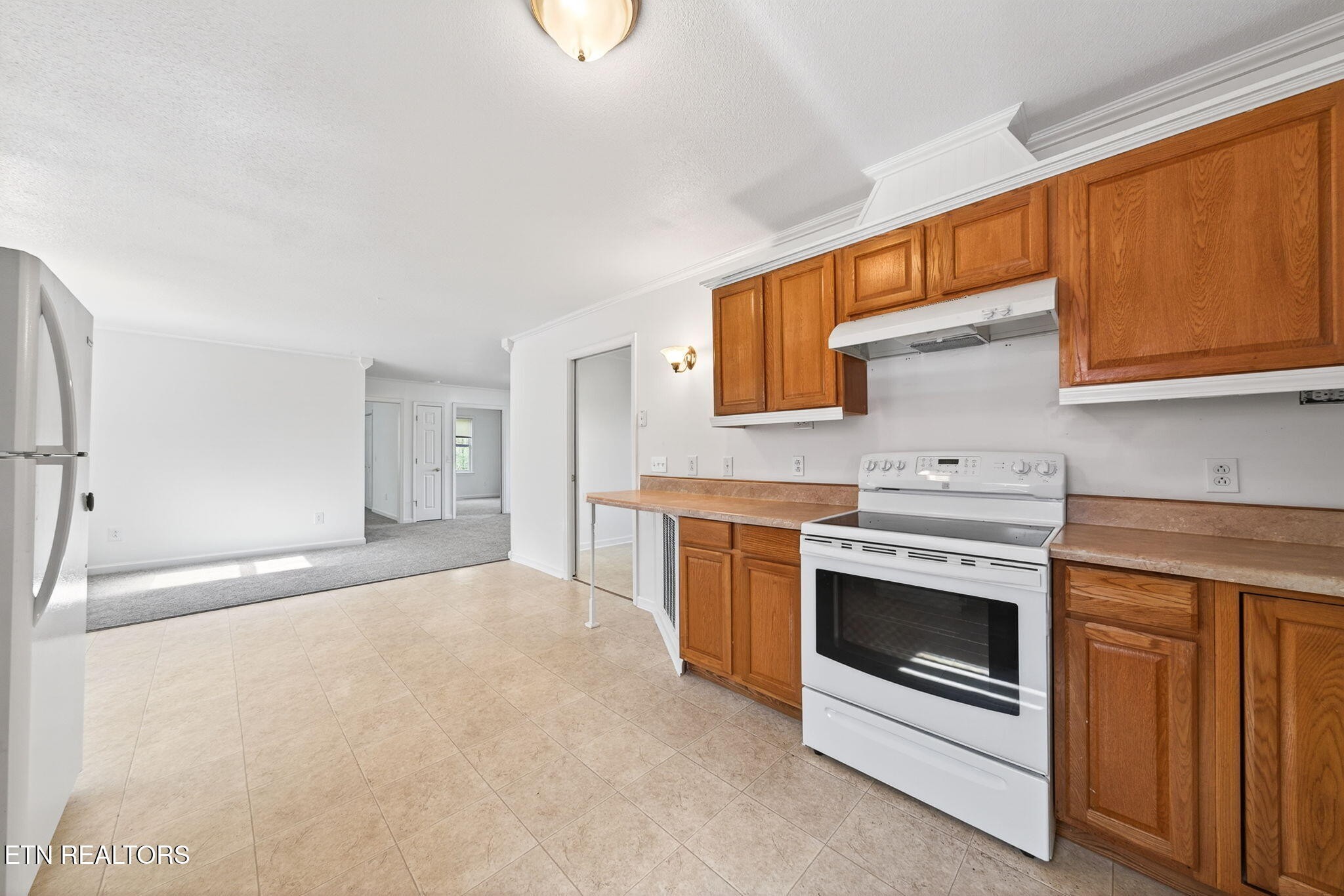 4067 Blaylock Road Crossville, TN 38572 - Photo 8 of 17 a kitchen with a stove and a microwave