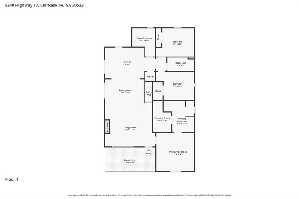5240 Highway 17 Clarkesville, GA 30523 - Photo 66 of 82 a black and white room with a white wall